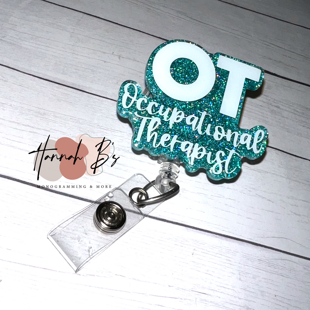 Occupational Therapist Badge Reel – Hannah Bs Monogramming & More