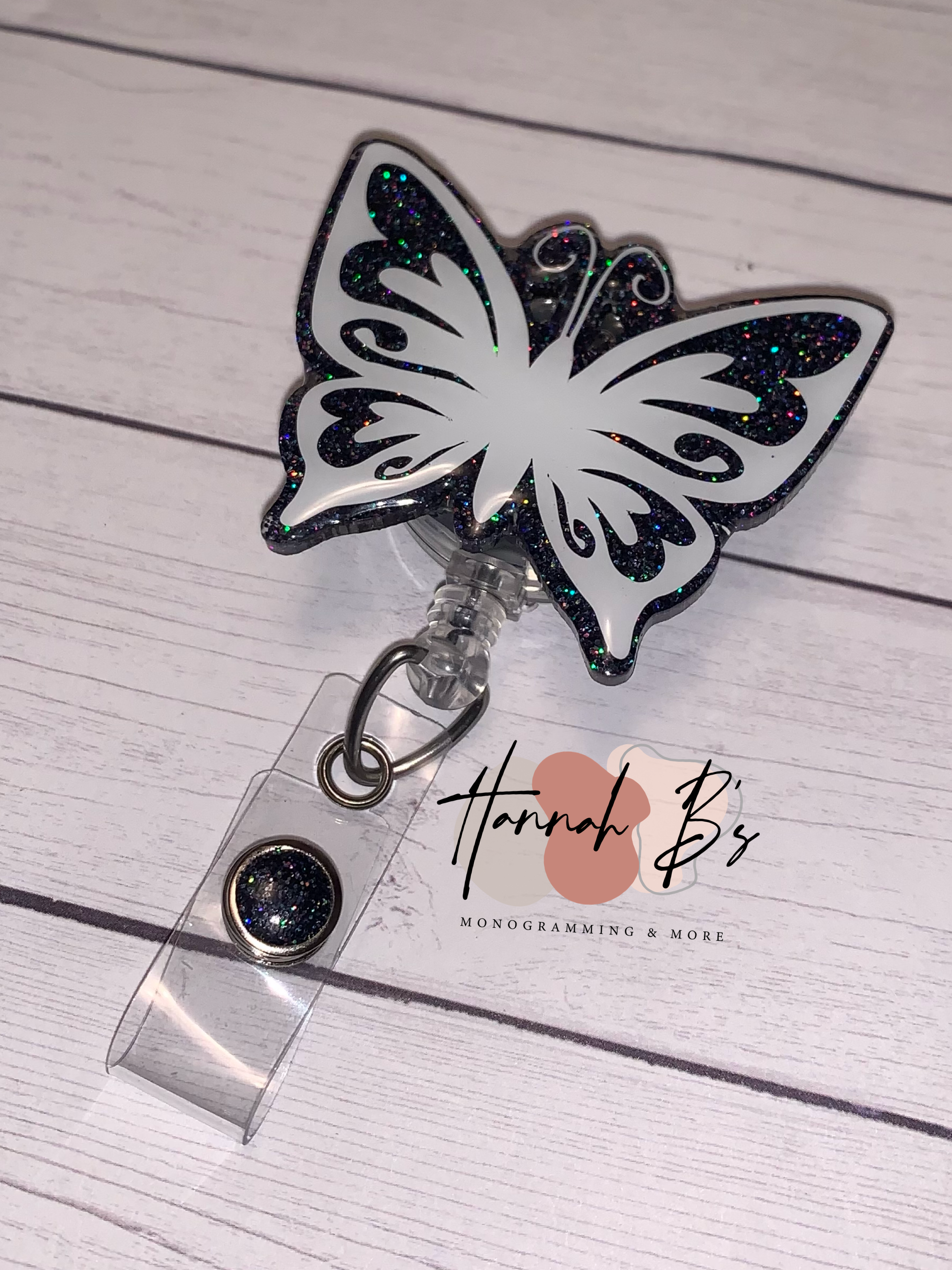 Butterfly Badge Reel – Hannah Bs Monogramming & More